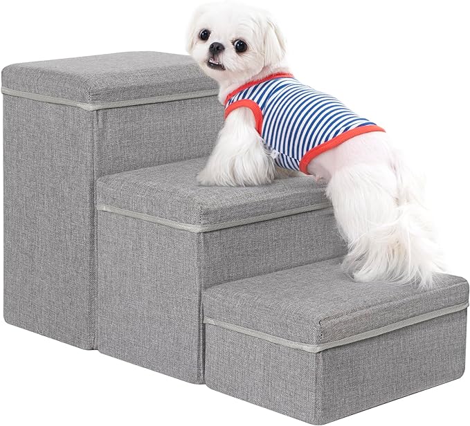 Uross Dog Stairs with Storage 3-Steps