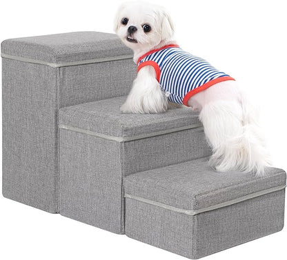 Uross Dog Stairs with Storage 3-Steps
