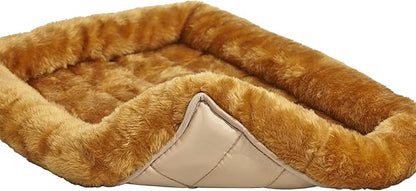 MidWest Homes for Pets Bolster Dog Bed 30L- Inch Cinnamon Dog Bed or Cat Bed w/ Comfortable Bolster 30-Inch Dog