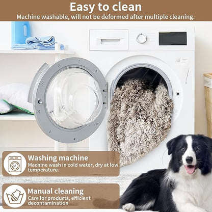 Calming Dog Couch Bed for Large Dogs 40.2 x 35.4 x 7.9 Inches