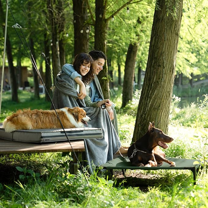 EHEYCIGA 36 Inch Elevated Dog Cot Bed Medium