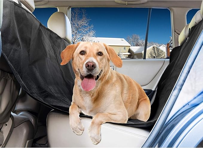 Furhaven Universal Water-Resistant Polycanvas Hammock-Style Backseat & Cargo Area Protector