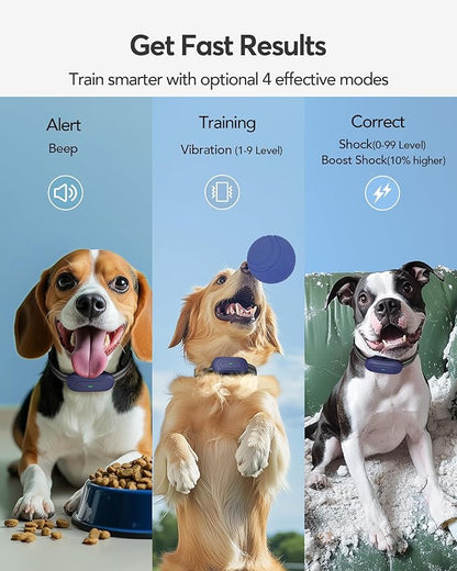 Dog Shock Collar 2 Dogs 1/2 Mile, IPX7 Waterproof 4 Training