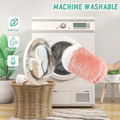 NOYAL Dog Bed Round Hooded Plush Cat Cave