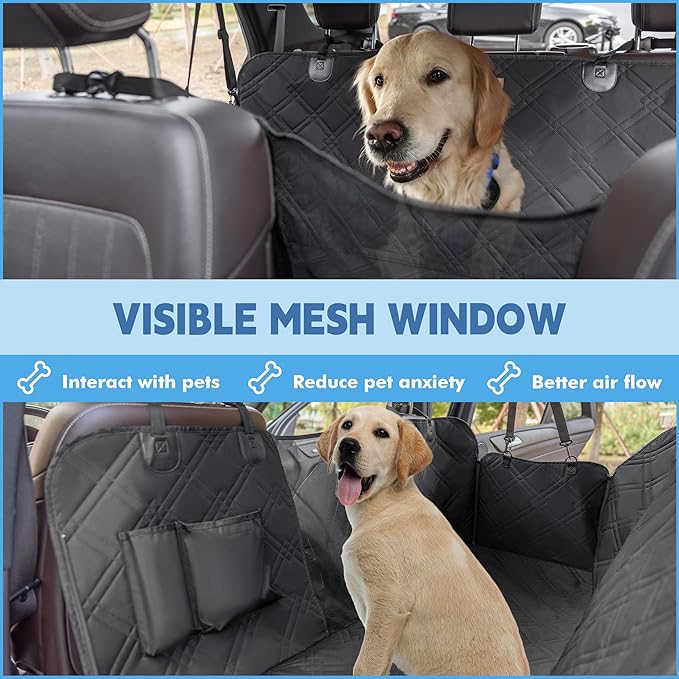 Dog Car Seat Cover 54" x 58" Dog 600D Oxford
