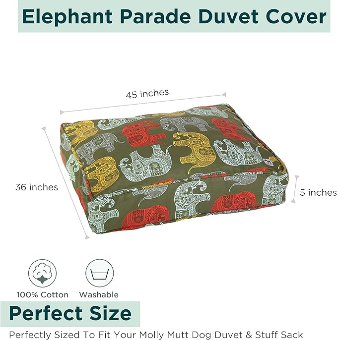 Molly Mutt Oversized Dog Bed Cover 45"L x 36"W x 5"Th