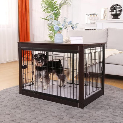 37.8 x 23.6 x 27.1 Inches Dog Crate Furniture Style for Small Medium Pets