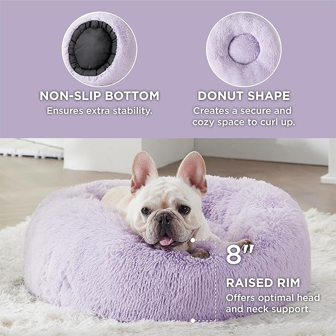 Bedsure Calming Dog Bed for Small Dogs 23 inches 25 lbs