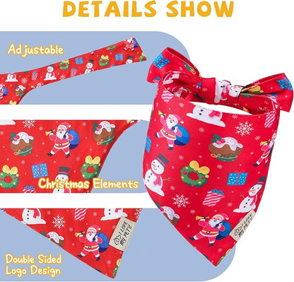 SCENEREAL Christmas Dog Bandana