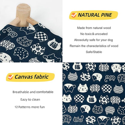 Patas Lague Pet Bed 19x19x5 inches, 20 lbs,