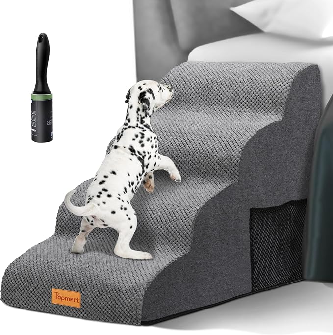 Topmart High Density Foam Dog Steps 4 Tiers