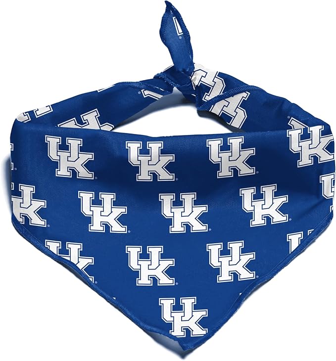 NCAA Officially Licensed Bandana for Dogs and Cats | Fits Pets Great Gift Idea | Easy-to-Tie (Small, Kentucky Wildcats)