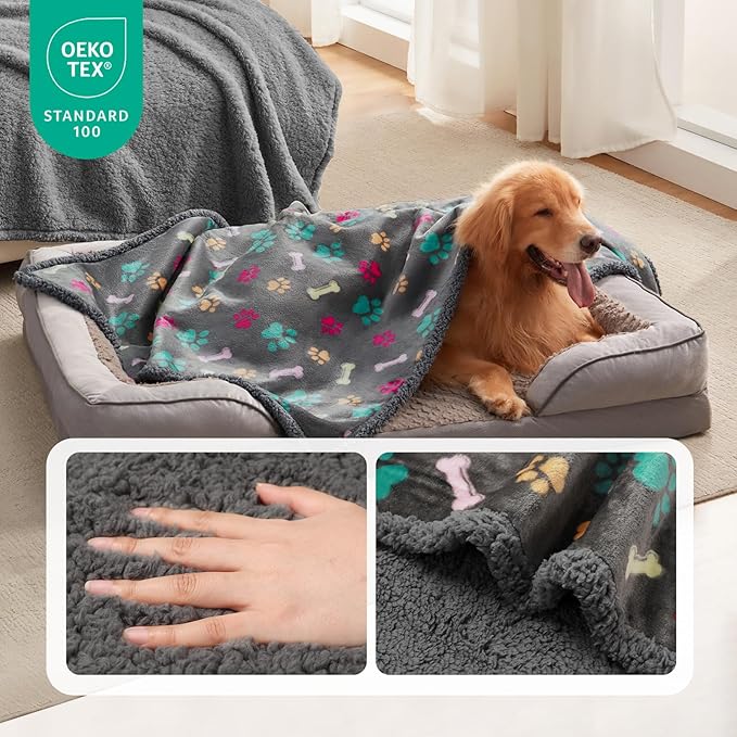 Luciphia Waterproof Pet Blankets for Couch Sofa Bed Small（40" x 28"）