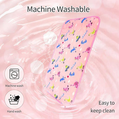 DELIFUR Dog Cooling Mat- Pet Cooling Mat Outdoor for Dogs Self Cooling Pad for Puppy Small Medium Dog Machine Washable (Large