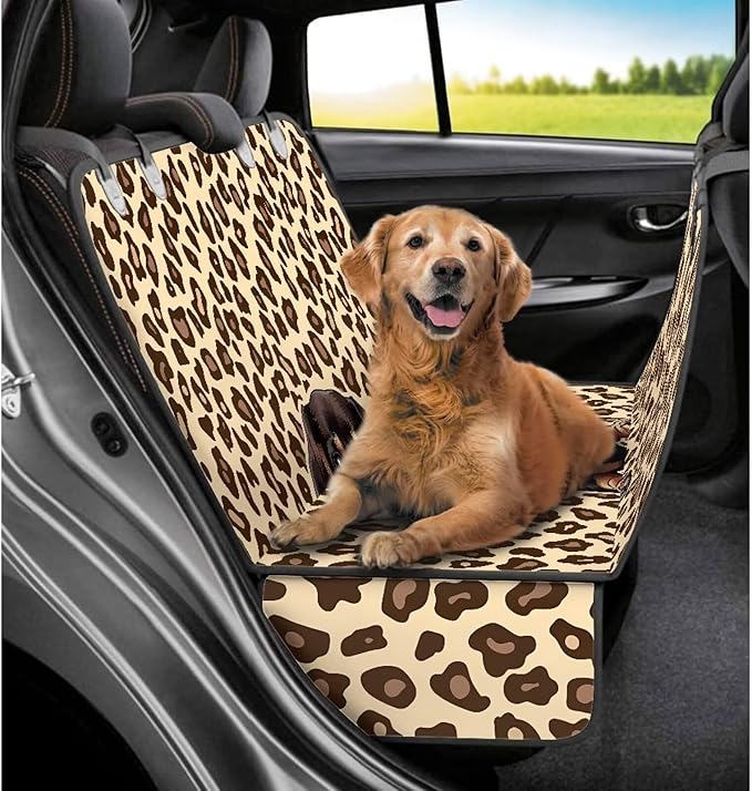 AFPANQZ Leopard Dachshund Car Dog Cat Seat Cover