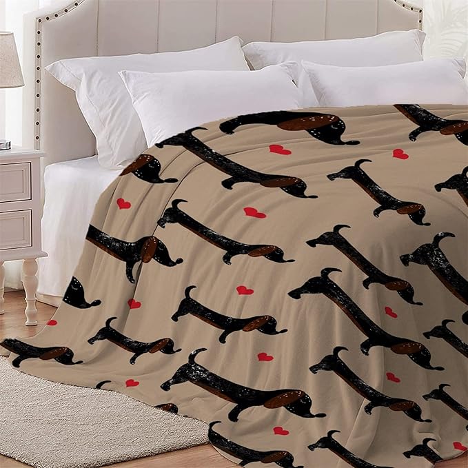 Dachshund Dog Blankets Puppy Blanket 60x50 in