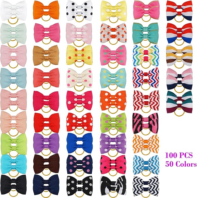 Yxiang 100PCS Cute Pet Grooming Accessories 50 Pairs