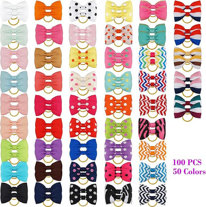 Yxiang 100PCS Cute Pet Grooming Accessories 50 Pairs