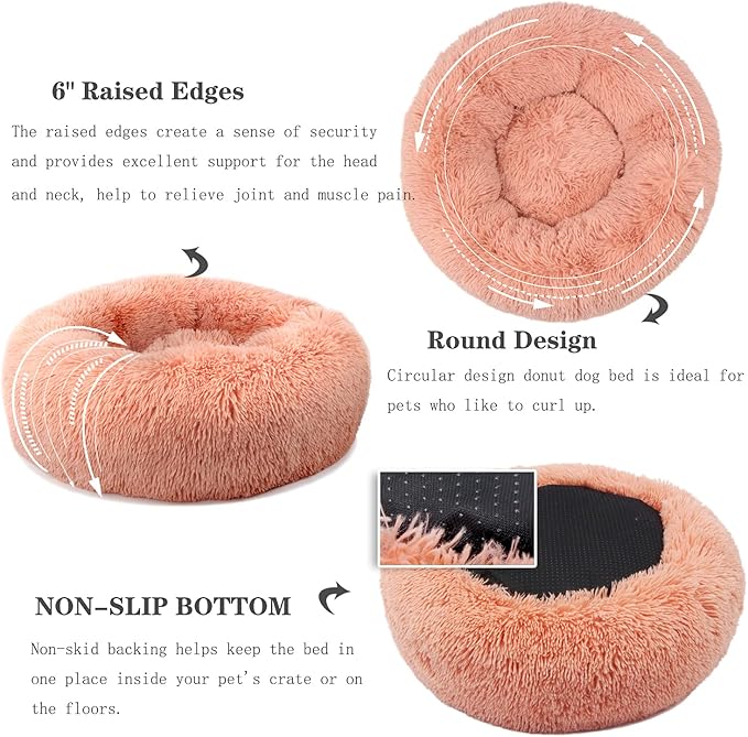 Dog Beds for Small Dogs 19 inches Anxiety 15 lbs