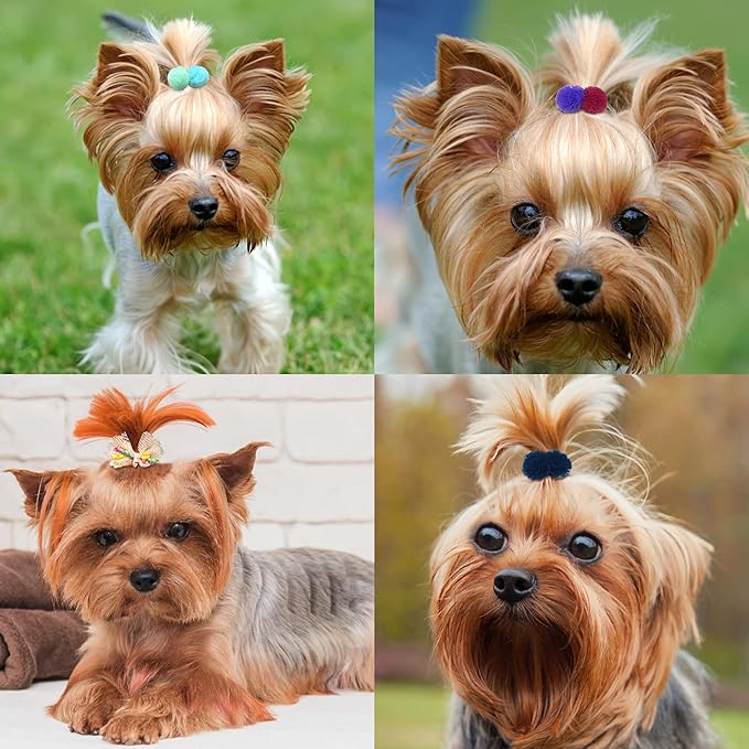 Yxiang 50PCS Small Dog Hair Bows