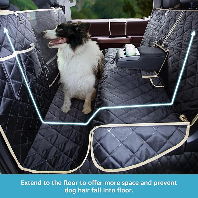 Lassie 4 in 1 Full Coverage Dog Car Floor Hammock 100% Waterproof