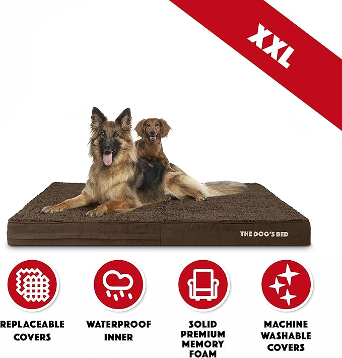 The Dog’s Bed Orthopedic Memory Foam Dog Bed 54x36, Pain