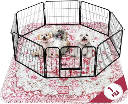 Washable Pee Pads for Dogs (1 Pack) 6 FT 6 FT 100% Waterproof,