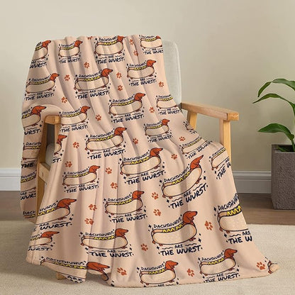 Dachshund Dog Blankets Puppy Blanket 50x40 in