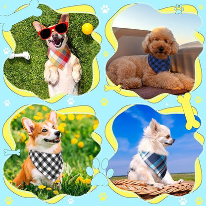 Christmas Dog Bandanas 6 Pieces Style,16.1 Inch)