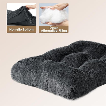 EHEYCIGA Fluffy Dog Crate Pad