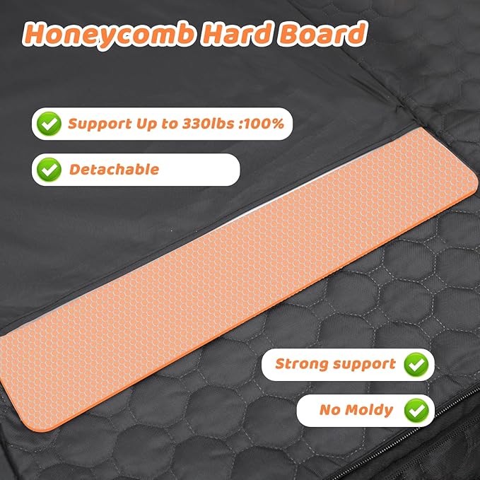 Back Seat Extender for Dogs 600D Anti-Scracth ,100%Waterproof Dog