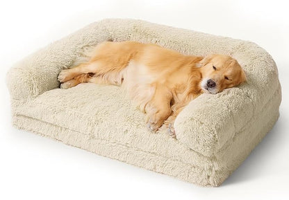 Bedsure Foldable Human Dog Bed for People Adults 2 in 1 Calming