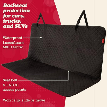 Lusso Gear Dog Car Seat Cover for Back Seat