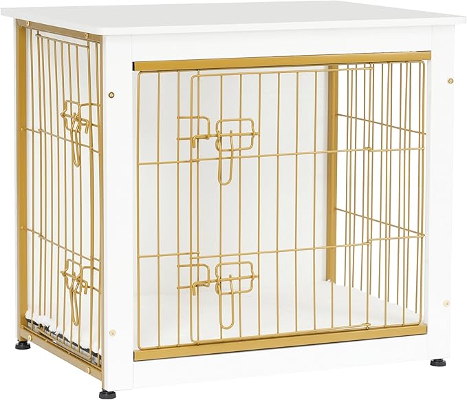 DWANTON Dog Crate Furniture with Cushion 27.2" L,