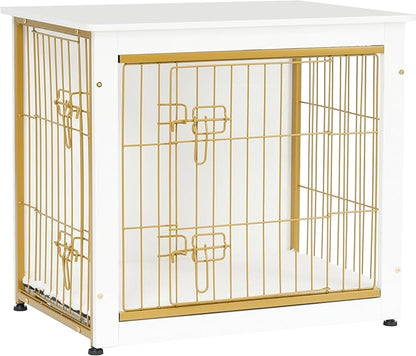 DWANTON Dog Crate Furniture with Cushion 27.2" L,