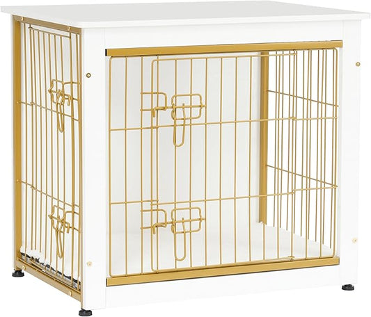 DWANTON Dog Crate Furniture with Cushion 27.2" L,