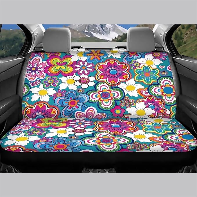 AFPANQZ Colorful Tropical Flower Car Seat Cover