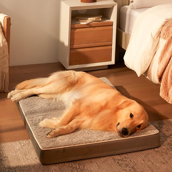 Figopage Extra Large Dog Bed Orthopedic with Removable Washable Cover 41 inch