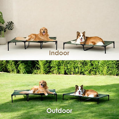 EHEYCIGA 50 Inch Elevated Dog Cot Beds for Extra Large Dogs