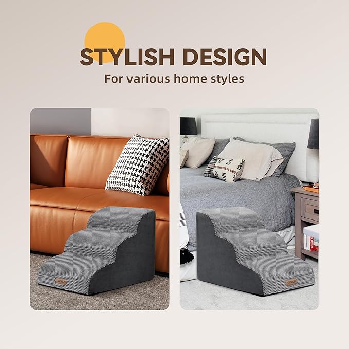 Dog Stairs Ramp for Small Dogs 3-Step Dog 17''