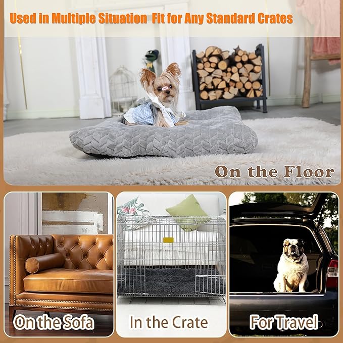 Crate Pads for Dog Cages Dog Bed for Small Dogs Crate Washable 22 inch Dog Crate Bed Dog Mats for Sleeping 15 lbs