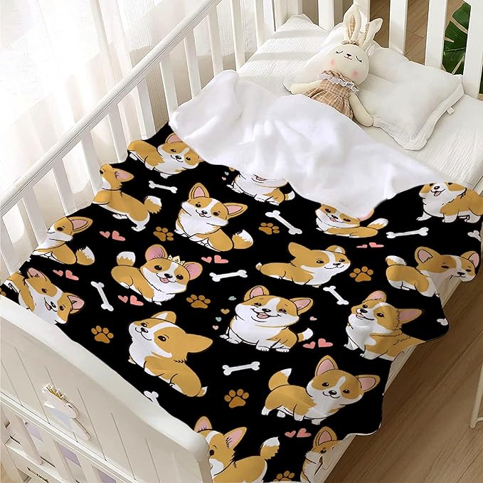 Corgi Dog Blanket Dog Blanket Gifts Super Soft Corgi Blanket for Dog 40"x30" for