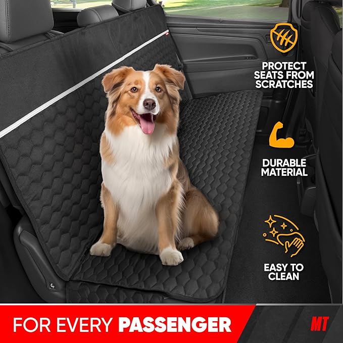 Motor Trend Bench Seat Pet Cover for Dogs
