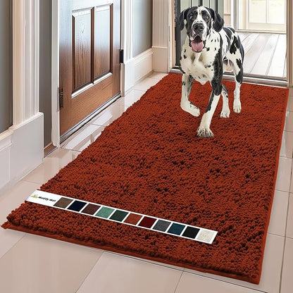 Muddy Mat® AS-SEEN-ON-TV Highly Absorbent Microfiber Dog Door Mat and Pet Rug 59"X35"