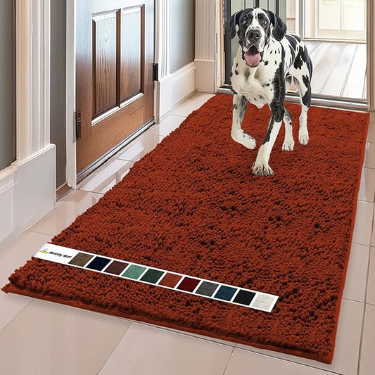 Muddy Mat® AS-SEEN-ON-TV Highly Absorbent Microfiber Dog Door Mat and Pet Rug 59"X35"
