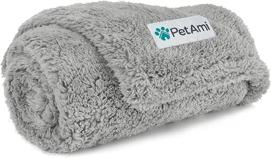 PetAmi Fluffy Waterproof Dog Blanket for Small Medium Dogs 29x40)