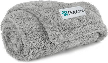 PetAmi Fluffy Waterproof Dog Blanket for Small Medium Dogs 24x32)