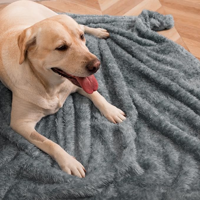 MACEVIA Fluffy Fleece Dog Blankets (40x60 Inch,