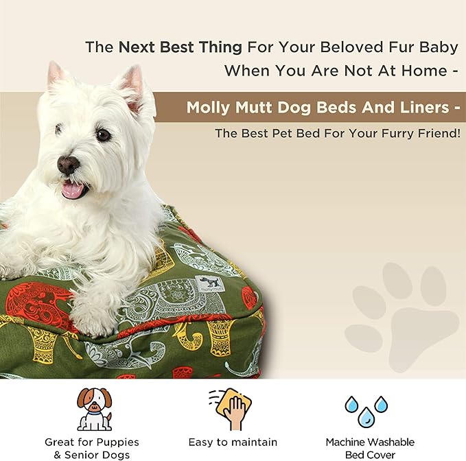 Molly Mutt Oversized Dog Bed Cover 45"L x 36"W x 5"Th