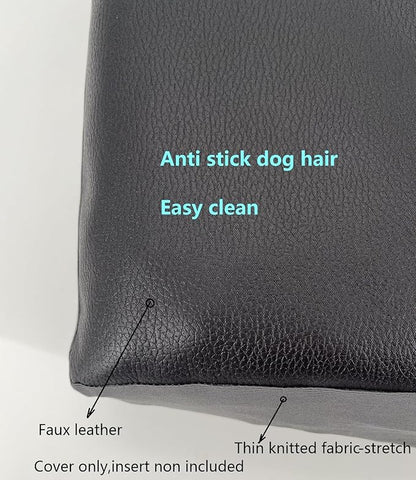 Dog Bed Stretch Cover Hair Resistant Not Waterproof 44X35 Inch Black